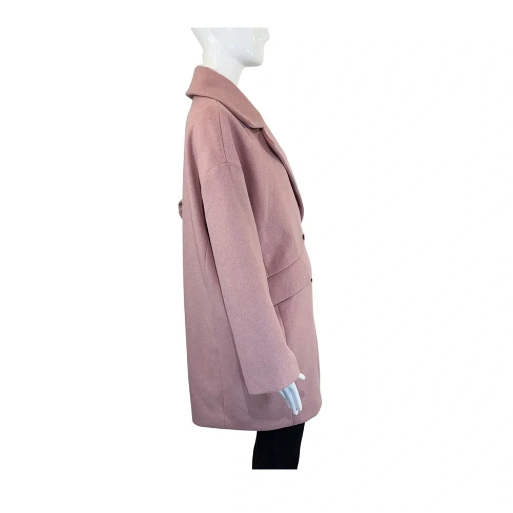 NWOT ASTR The Label Rhea Coat Dusty Pink Wool Blend Jacket Women's Size: XS